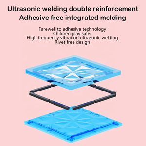 ألعاب تعليمية من نوع جديد من ABS بتخفيضات كبيرة 75 قطعة بناء مغناطيسية بلاستيكية ملونة مجموعات أسعار الجملة - Product Image 4