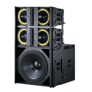 The latest professional line array sound system with powerful 18-inch subwoofer speakers