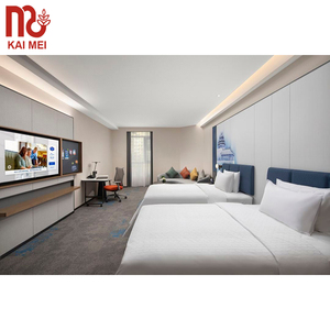 Tối thiểu khách sạn sang trọng Đồ nội thất biệt thự Top Class đồ nội thất khách sạn Set đồ nội thất khách sạn đôi cot giường thiết kế - Product Image 6