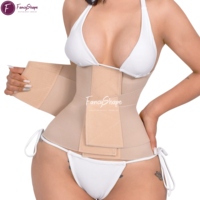 Ceinture Gainante Amincissante à Double Compression Ferme avec Logo Personnalisé, Soutien Dorsal Ajustable, Entraîneur de Taille