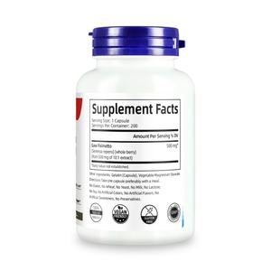 Complément Premium de Palmier Nain (Saw Palmetto) 200 Capsules pour la Santé Capillaire et le Soutien Urinaire des Adultes – Capsules de Palmier Nain - Product Image 2