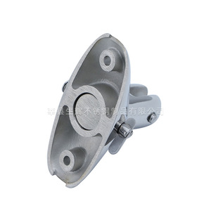Base de acero inoxidable 316 para soporte marino de toldo, modelo Shining Ram Horn, para actualización y reacondicionamiento. - Product Image 5