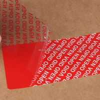 Ruban de sécurité imprimé personnalisé, ruban anti-effraction, ruban évident, étiquette VOID OPEN, ruban adhésif pour l'emballage et la fermeture des cartons