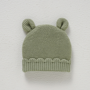 Gorros de punto de algodón <span class=keywords><strong>para</strong></span> bebé Mimixiong, con orejas adorables, sin costuras, de ganchillo, <span class=keywords><strong>para</strong></span> <span class=keywords><strong>recién</strong></span> <span class=keywords><strong>nacido</strong></span>. - Product Image 2