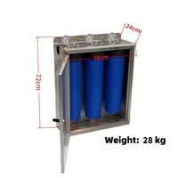 Système de filtre à eau portable pour toute la maison 3 étapes avec boîtier PP/CTO/GAC et SS pour la filtration de l'eau du robinet pour toute la maison