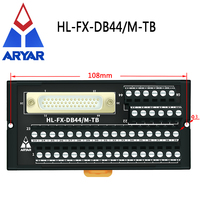 MINI DIN-Schiene DB44-Klemmenblockmodul DB44-Verlängerung Stecker-Buchse-Servo verteiler