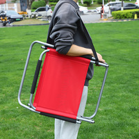 Chaise pliante ergonomique en tube de fer à pieds courts, style Glamping, pour camping, plage, pique-nique, loisirs, mobilier d'extérieur – Vente directe usine
