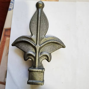 Gusseisen-Speerspitzen Ornamente Zaun Dekorative Eisenzaun-Endstücke Quadratischer Zaunpfosten - Product Image 4