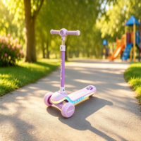 Trottinette à 3 roues pour enfants avec pédale musicale, phare et lumières LED, hauteur réglable, pour les enfants de 2 à 6 ans, certifiée CE