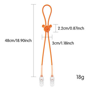 Clips de bavoir dentaire stérilisables personnalisés en usine, clips de bavoir en silicone colorés, porte-serviettes, clips pour sucettes - Product Image 2