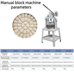 Divisora de Masa Manual, Máquina Divisora y Formadora de Masa, Adecuada para Equipos de Panadería, Máquina Cortadora de Masa - Product Image 6