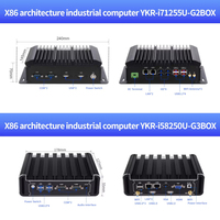 Nouveau mini PC industriel Linux embarqué sans ventilateur à faible coût avec Celeron N2840/N2940, double LAN, 4 USB 3.0, RS232, VGA, 4 Go de RAM, 64 Go de stockage