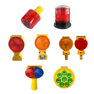 Độ sáng cao an toàn giao thông đường bộ năng lượng mặt trời bảng điều khiển màu đỏ <span class=keywords><strong>Led</strong></span> nhấp nháy cảnh báo ánh sáng nhấp nháy - Product Image 1