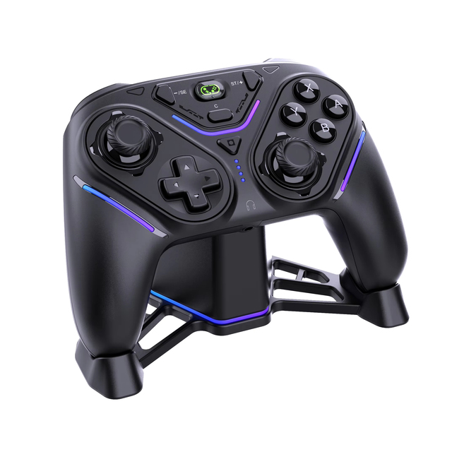 Multi Platform Wireless Game Controller for Switch 2 Android IOS PC Hall Trigger RGB Light Wireless Gamepad