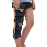 Attelle orthopédique réglable d'articulation de genou pour le fixateur médical en aluminium d'enfants pour remplacer le soutien de jambe de gypse
