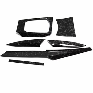 BMW M4 G82 M3 G80 G42 G22 G20 G26용 카본 센터 콘솔 계기판 에어 아울렛 패널 내부 트림 키트 스티커 - Product Image 3