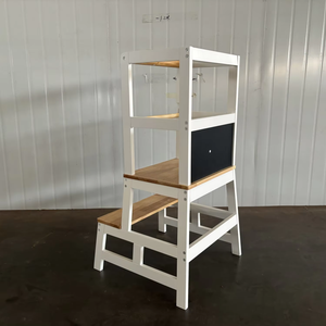 Usine personnalisée bois enfants aide de cuisine marcheur aide Moore apprentissage tour enfant escabeau haute qualité bébé meubles en bois - Product Image 5