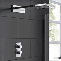 Ensemble de robinetterie de douche pluie en acier inoxydable de haute qualité pour salle de bain, nouveau design, finition polie, mitigeur de douche à jet unique