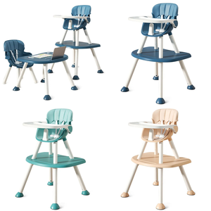 Sillas De Comer Para Bebés Sillas altas de comedor para bebés y elevadores Silla alta convertible para alimentación de bebés 3 en 1 - Product Image 3