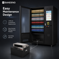 BANDENG 6610Pro 22T Equipo de Venta Automático con Elevación para Programas de Snacks y Bebidas Mixtos, con Pantalla Táctil HD y Múltiples Métodos de Pago
