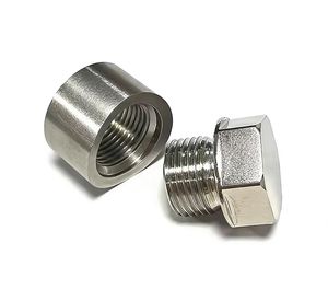 Kit de cierre de tubo de escape de alta temperatura, tapón roscado M18x1.5 con tuerca soldada para ajuste de rendimiento, 2 adaptadores de sistema de escape CNC - Product Image 5