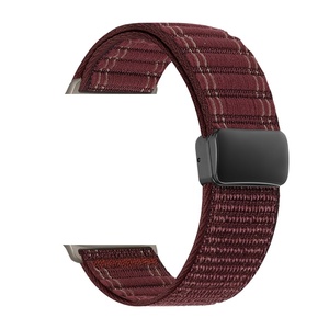 Sea Wave Pattern Loop <span class=keywords><strong>Watch</strong></span> Band Design para <span class=keywords><strong>Apple</strong></span> <span class=keywords><strong>Watch</strong></span> Ultra Nylon con cierre magnético 49mm Navy Luxury <span class=keywords><strong>Watch</strong></span> Strap - Product Image 2