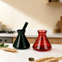 Diffuseur de parfum d'ambiance de luxe en verre en forme de fiole conique, marque privée, avec logo personnalisé, pour aromathérapie