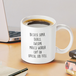 1pc, 11 Oz regali di vetro smerigliato donne, caos coordinatore tazza di caffè, idea regalo unica per la signora, lei, mamma, capo - Product Image 5