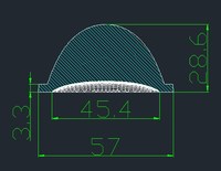 Cob led collimateur de lentille en verre étroit pour projecteur led