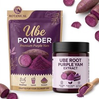 Poudre d'UBE 100% Pure Biologique Personnalisée OEM Sous Marque Privée, Échantillon Gratuit, Poudre d'Igname Violette pour Fabricants de Pâtisseries, Boissons et Desserts