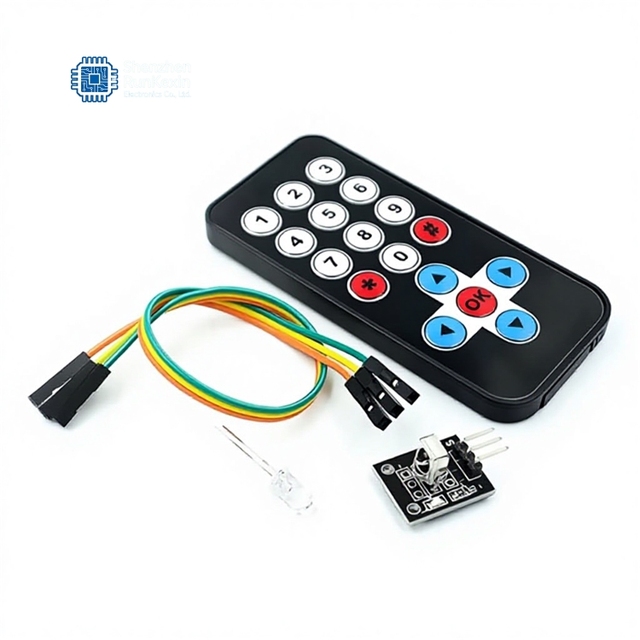 HX1838 Infrared Wireless Remote Control Kit for Robot with Remote Control and Receiver Board (China)