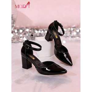 Escarpins pour femmes Modi à talon haut, bout pointu, avec bride à la cheville et boucle, chaussures de mariage, tendance mode, taille fidèle - Product Image 1