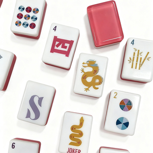 مجموعة بلاط ماجونغ للمبتدئين بألوان باستيل للسفر في صندوق فاخر - بيع بالجملة من المصنع - Product Image 2