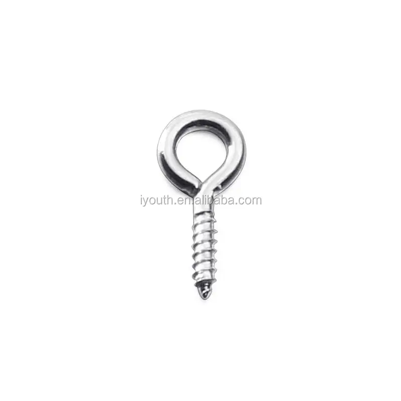 wholesale various size iron or stainless steel eyescrew for hanging toys keychain accessories