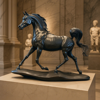 Statue de cheval en bronze faite à la main, prix d'usine