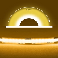 Lampu Strip LED COB CRI90 24v 480leds Ip67 Tahan Air Lampu Strip LED COB Fleksibel Putih 6000k RGB 12v Lampu Strip LED COB