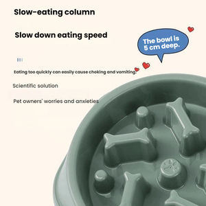Mangkuk Makan Anjing Anti Gulung, Anti Tersedak, Anti Kembung, Anti Selip, Mangkuk Makan Lambat untuk Anjing Kecil dan Sedang - Product Image 3