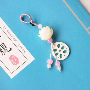 Womans the Untamed Chain Men Mo Dao Zu Shi Colgante Lotus Root Slices Llavero de plástico <span class=keywords><strong>Wei</strong></span> <span class=keywords><strong>Wuxian</strong></span> - Product Image 4