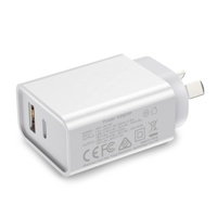 Cargador Rápido HNT ODM/OEM de 45W con USB-A+ Tipo-C y Enchufe US/UK/EU/AU/KC, Adaptador de Carga Rápida PD20w para iPhone 15/16