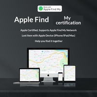 Porte-clés compact en métal de luxe DRM T21 avec localisateur Apple FindMy intégré, suivi intelligent et rappel sonore