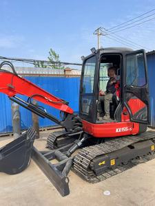 Excavadoras Usadas Kubota KX155 Kx155-5 de Segunda Mano, Mini Excavadora de 5 Toneladas, Máquina de Construcción KX163 con Accesorio de Barrena - Product Image 4