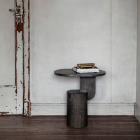 Table d'appoint de style nordique en bois massif pour chambre, hôtel, villa, appartement, table d'angle, table basse de salon