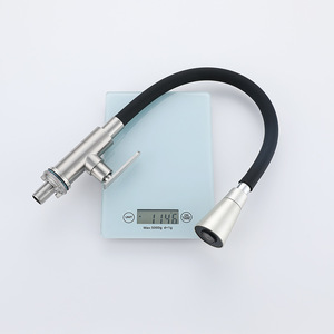 SUS304 Silicone Flexible Neck Colorful Any Direction Single Cold Tap Mixer Black <strong>Kitchen</strong> Faucet Drop Down Rotating Sink Tap - Product Image 3