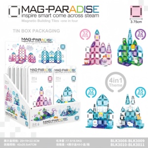 Nouveaux blocs de <span class=keywords><strong>construction</strong></span> sur le thème du château 2026, jouets éducatifs STEM, ensemble de blocs de <span class=keywords><strong>construction</strong></span> magnétiques pour les enfants d'âge préscolaire - Product Image 1