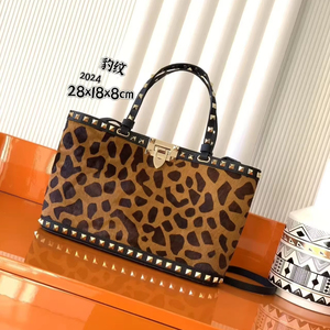 Sacs à main de luxe pour femmes, nouveaux sacs à main tendance en daim léopard à trois bretelles, sacs à bandoulière, sacs fourre-tout personnalisés à la mode - Product Image 1