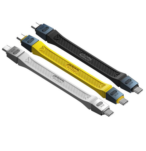 240W PD USB4.0 Type-C to Type-C Cable 80Gbps Fast Data Transfer 8K Video FPC Wire with E-marker Chip for Laptop