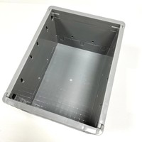 Caisses de manutention logistique pliables et empilables en plastique solide