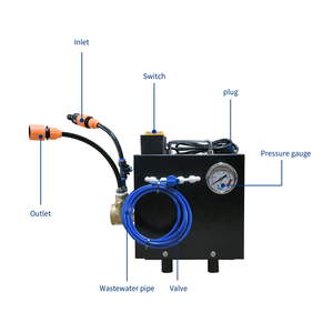 Sistema de Filtro de Agua Portátil de Triple Etapa de Acero Inoxidable con Bomba RO DI para Lavado de Coches, Desionización Exterior y Lavado de Paneles Solares sin Manchas - Product Image 6