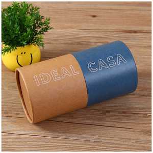 Logotipo personalizado palos largos fósforos tubo de embalaje cilindro partido tubo de papel - Product Image 2