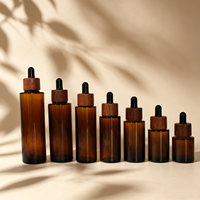 Boîtes et flacons d'emballage pour huile à barbe essentielle format compact, flacons en verre pour huile fine 15ml 20ml 30ml 50ml, emballage de flacons d'huile capillaire pour la repousse